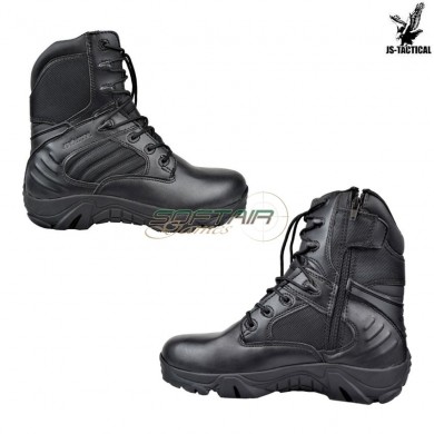 Boots Military Combat Zip Black Js Tactical (js-bwb)