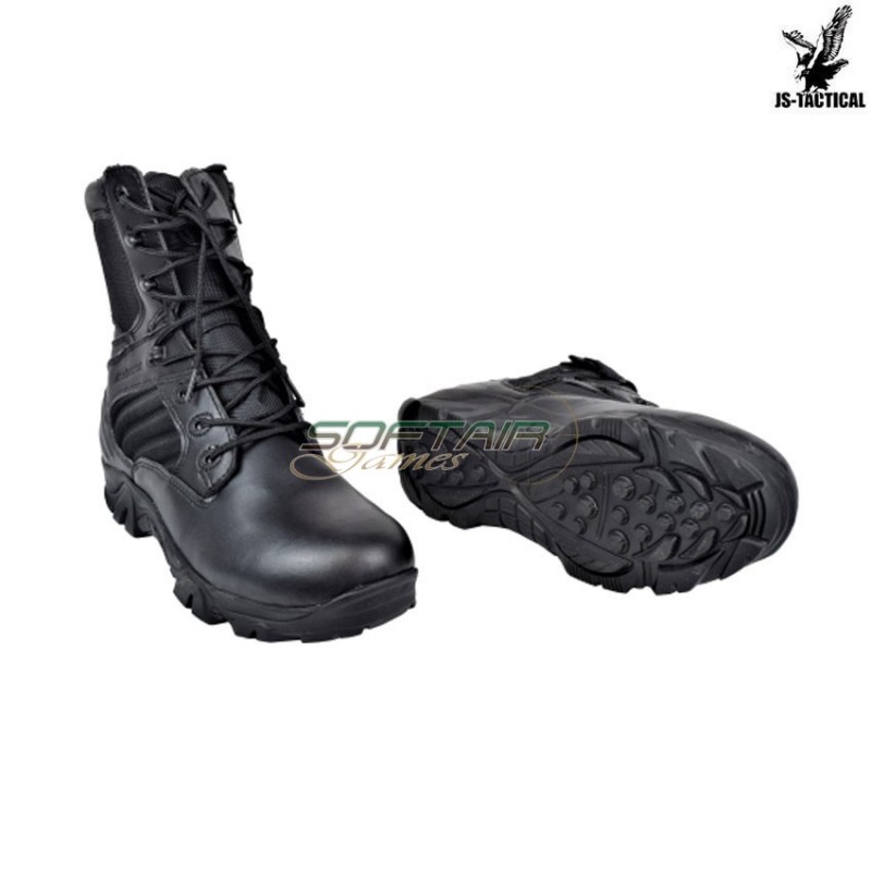 Boots Military Combat Zip Black Js Tactical (js-bwb)