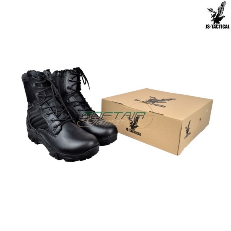 Boots Military Combat Zip Black Js Tactical (js-bwb)