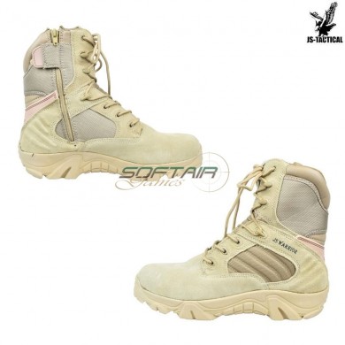 Boots Military Combat Zip Tan Js Tactical (js-bwt)