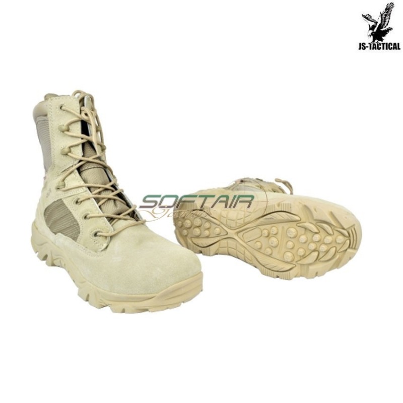 Anfibi Military Combat Zip Tan Js Tactical (js-bwt) Anfibi Military Combat Zip Tan Js Tactical (js-bwt)