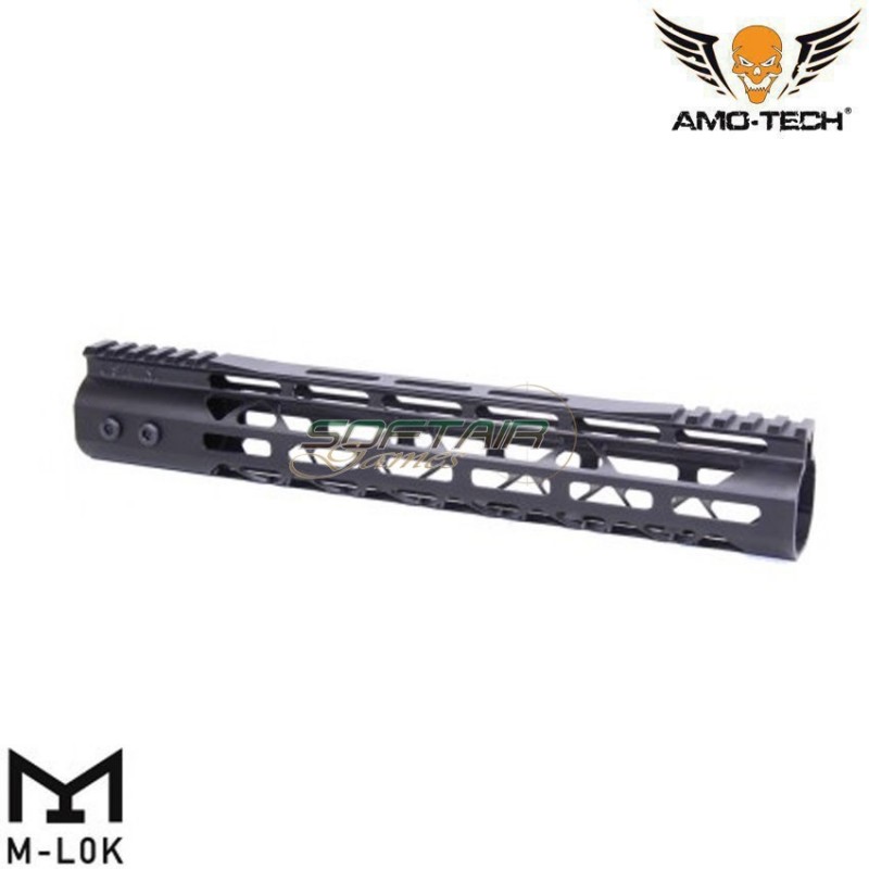 Handguard Aeg Skeletonized Gt Usa Style LC 12" Black Amo-tech® (amt-r135-bk)