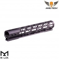 Handguard Aeg Skeletonized Gt Usa Style LC 12" Black Amo-tech® (amt-r135-bk)
