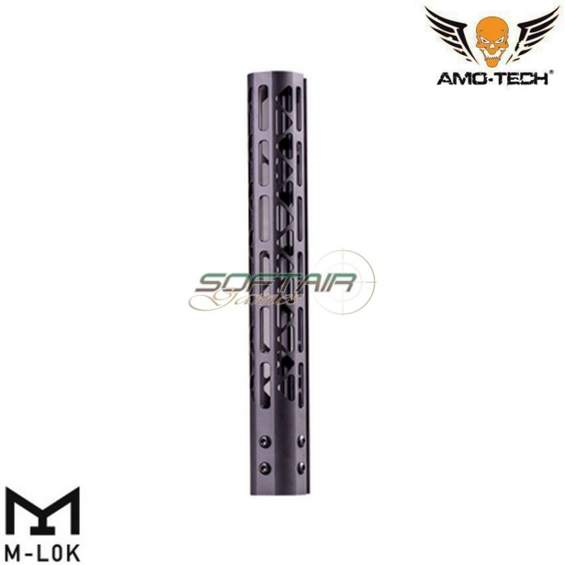 Handguard Aeg Skeletonized Gt Usa Style LC 12" Black Amo-tech® (amt-r135-bk)