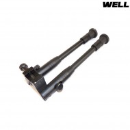 Adjustable Universal Bipod Full Metal For 20mm Rail Well (awp)