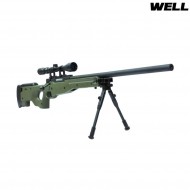 Sniper Spring Rifle Full Set L96 Mauser Green Well (mb01vfull) Sniper Spring Rifle Full Set L96 Mauser Green Well (mb01vfull)