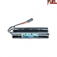 Batteria Nimh Connettore Mini Tamiya 9.6v X 1600mah Cqb Type Fuel Rc (fl-9.6x1600-cqb)