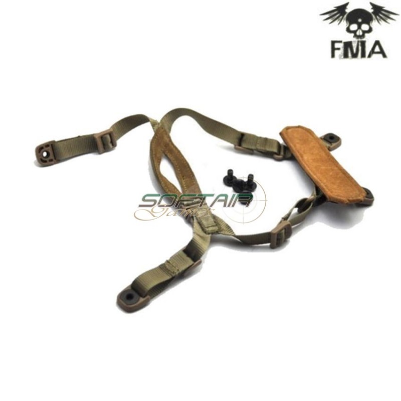 System H-nape Helmet Retention Dark Earth Fma (fma-tb269-de)