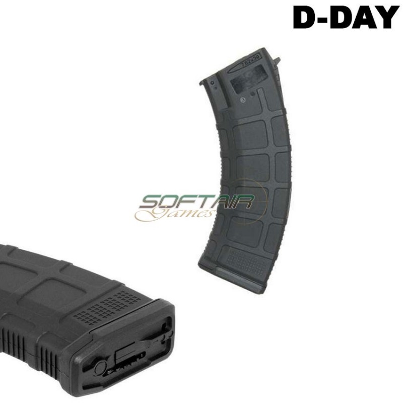 Hi-cap Magazine Dmag Ak 550bb Black D-day (dd-mag-aw-bk)