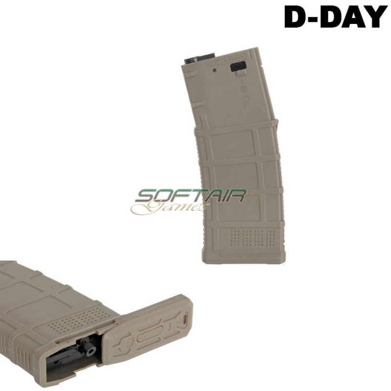 Caricatore Maggiorato Flash Aeg Dmag M4/m16 300bb Dark Earth D-day (dd-mag-mf-de)