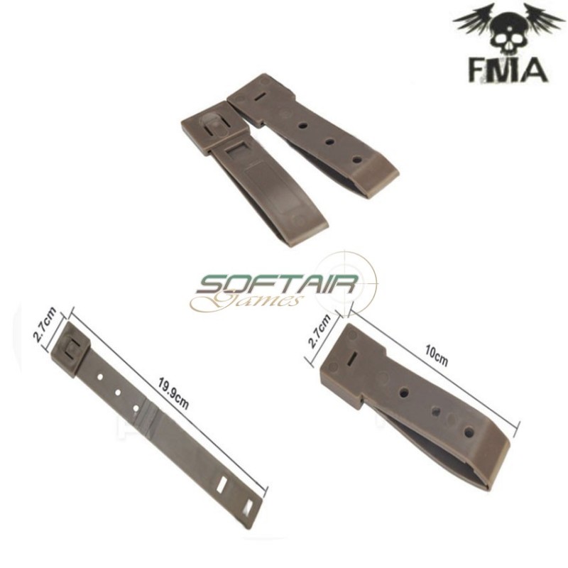 Short Malice Clips Set 2x Dark Earth Fma (fma-tb1032-de) Short Malice Clips Set 2x Dark Earth Fma (fma-tb1032-de)