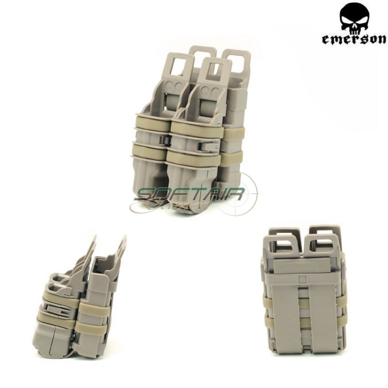 Rigid Fast M4 & Pistol Mag Pouch Dark Earth Emerson (em308)