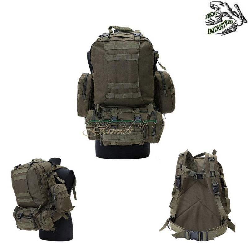 Backpack Assault Large Ver.i Olive Drab Frog Industries® (fi-ex-v16g-od) Backpack Assault Large Ver.i Olive Drab Frog Industries® (fi-ex-v16g-od)