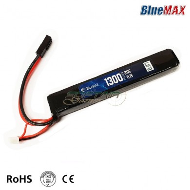 Lipo Battery Mini Tamiya Connector 11.1v X 1300mah 20c Stick Type Bluemax-power® (bmp-11.1x1300-stick)
