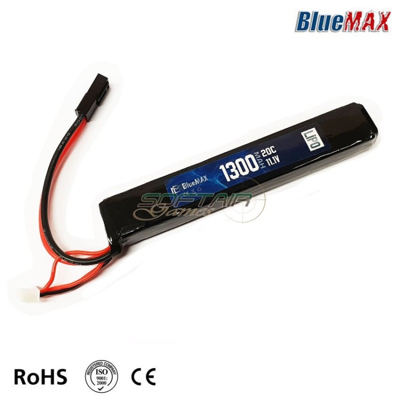 Batteria Lipo Connettore Mini Tamiya 11.1v X 1300mah 20c Stick Type Bluemax-power® (bmp-11.1x1300-stick) Batteria Lipo Connettore Mini Tamiya 11.1v X 1300mah 20c Stick Type Bluemax-power® (bmp-11.1x1300-stick)