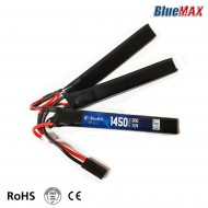 Batteria Lipo Connettore Mini Tamiya 11.1v X 1450mah 30c Cqb Type Bluemax-power® (bmp-11.1x1450-cqb)