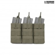 Triple Fast Open 5.56 Magazine Pouch Ranger Green Warrior Assault Systems (w-eo-tmop-rg)