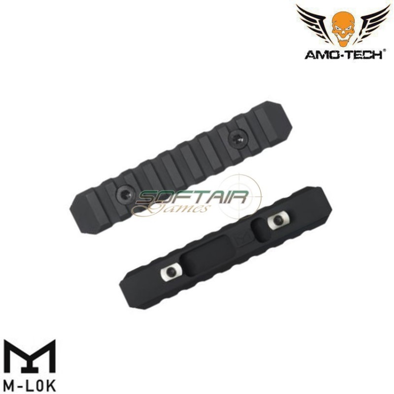 9 Slots Rail Black For LC Amo-tech® (amt-as-r058-9-bk)