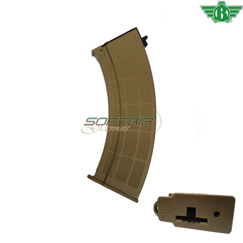 Hi-cap 600bb Magazine Dark Earth Bmag For Ak Aeg Bolt (ba-066t)