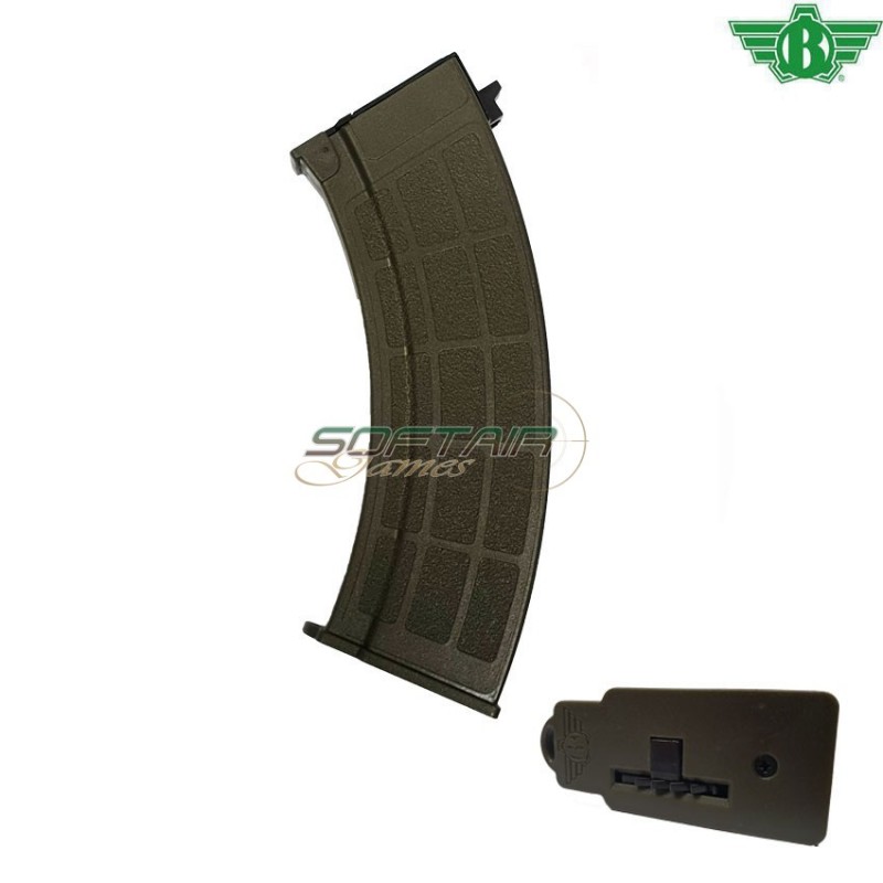 Hi-cap 600bb Magazine Olive Drab Bmag For Ak Aeg Bolt (ba-066g)