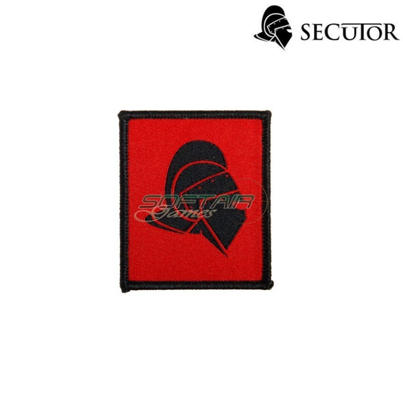Patch Ricamata Helmet Sfondo Rosso Secutor (sr-sap0003)