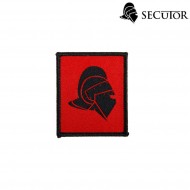 Patch Ricamata Helmet Sfondo Rosso Secutor (sr-sap0003)