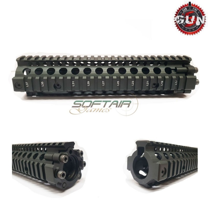 Aluminum Cnc Mk18 9" Black Rail Gun Five (gf-hg-028)