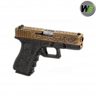 Gas Pistol Glock G19 Etched Blowback We (we-22296)