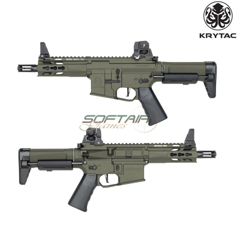 Fucile Elettrico Trident Mk2 Pdw Foliage Green Krytac (kry-tri-mk2-pdw-fg)