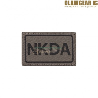 Embroidered Low Visibility Patch Nkda Ral7013 Claw Gear (cwg-18430)