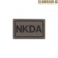 Patch Ricamata Bassa Visibilita' Nkda Ral7013 Claw Gear (cwg-18430)