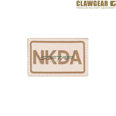 Embroidered Low Visibility Patch Nkda Desert Claw Gear (cwg-18429)