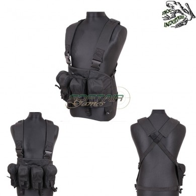 Chest Rigg Type Tactical Vest Black Frog Industries® (fi-000331-bk)