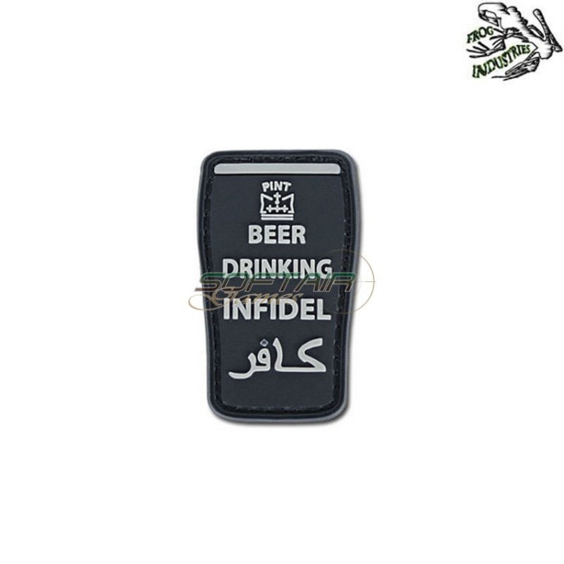 Patch 3d Pvc Beer Drinking Infidel Black Frog Industries® (fi-004700) Patch 3d Pvc Beer Drinking Infidel Black Frog Industries® (fi-004700)