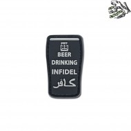 Patch 3d Pvc Beer Drinking Infidel Black Frog Industries® (fi-004700) Patch 3d Pvc Beer Drinking Infidel Black Frog Industries® (fi-004700)