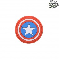 Patch 3d Pvc Captain America Frog Industries® (fi-009545) Patch 3d Pvc Captain America Frog Industries® (fi-009545)