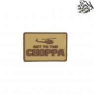 Patch 3d Pvc Get To The Choppa Tan Frog Industries® (fi-018032) Patch 3d Pvc Get To The Choppa Tan Frog Industries® (fi-018032)