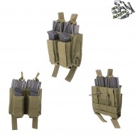 Double Magazines Pouch 5.56 & 9mm Olive Drab Frog Industries® (fi-018850-od)