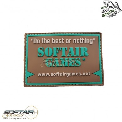 Patch 3d Pvc Softair Games "do The Best Or Nothing" Frog Industries® (fi-sg-dtbon-patch)