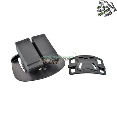 Fondina Rigida Caricatori Beretta Black Double System Frog Industries® (fi-hm9car-b)