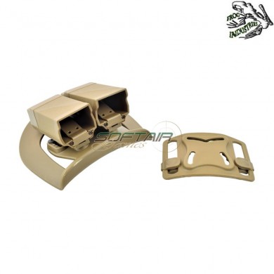 Fondina Rigida Caricatori Beretta Dark Earth Double System Frog Industries® (fi-hm9car-t)