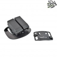 Fondina Rigida Caricatori Glock Black Double System Frog Industries® (fi-hglcar-b)