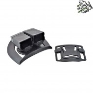 Rigid Holster 1911 Magazines Black Double System Frog Industries® (fi-h19car-b)