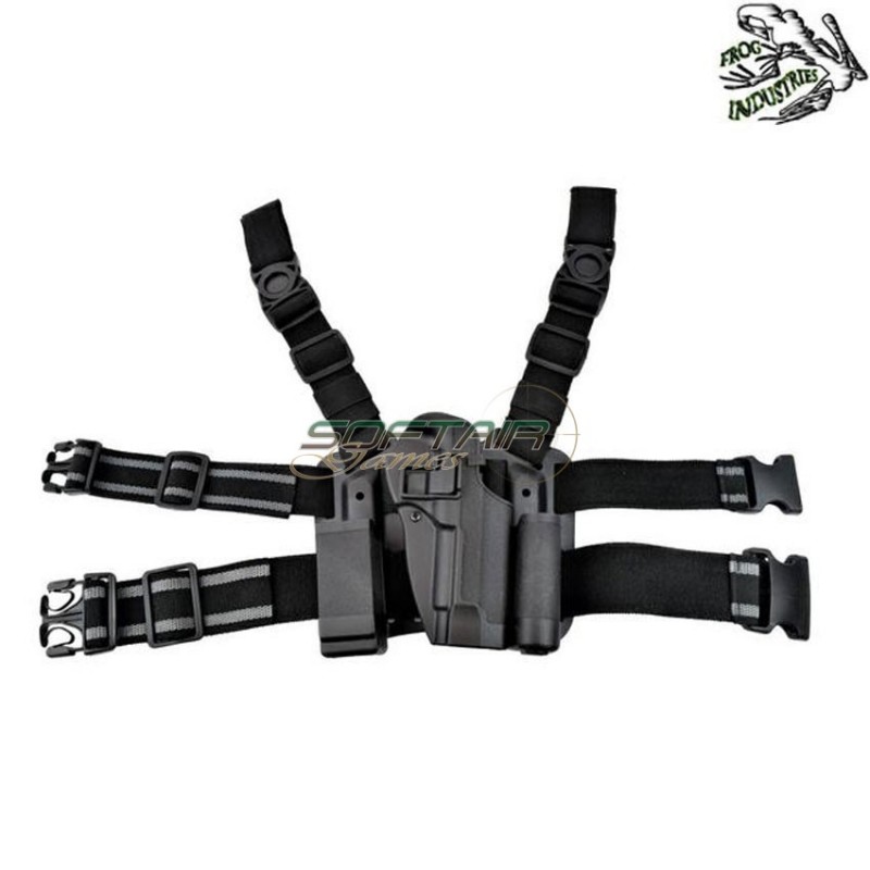 Rigid Holster Set M92 Black Frog Industries® (fi-hkit-m9-b)