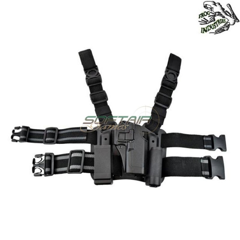 Rigid Holster Set Glock Black Frog Industries® (fi-hkit-gl-b)