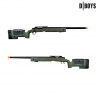 Fucile A Molla Sniper M40a3 Verde Dboys (829v) Fucile A Molla Sniper M40a3 Verde Dboys (829v)