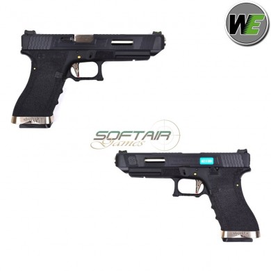 Gas Pistol Glock 34 Force Scarellante Black Slide & Silver Barrel We (we-110515)