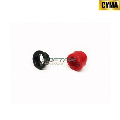 Set Red & Black Cap For Glock Cyma (cm-14)