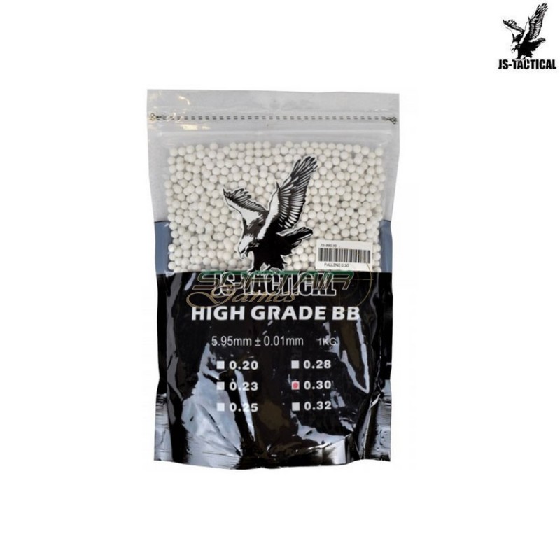 Busta Pallini Perfect 0.30gr White Js Tactical (js-bb0.30)
