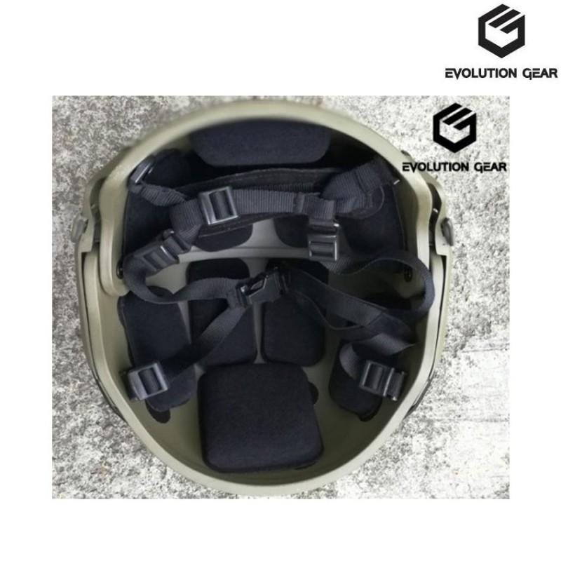 Elmetto Af Deluxe Version Ranger Green Evolution Gear® (evg-505-rg)